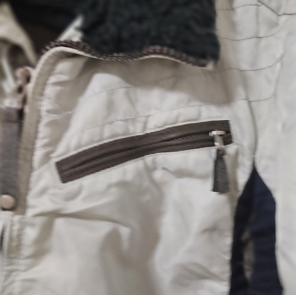 Energie Nylon Medium Bomber Fall/winter Jacket White Brown Blue Designer… - Picture 7 of 15